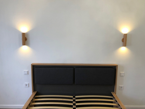 Двуспальная кровать Клауд 160х200 парящая дуб крафт золотой / антрацит фото покупателя 458