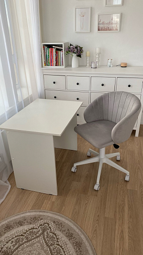 Компьютерное кресло Пард confetti silver серый / черный фото покупателя 155