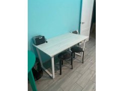 Деревянный стол Лота Лофт 120(160)х75 черный матовый / бетон светлый фото покупателя 145