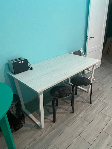 Стол раскладной Лота Лофт 120 25 мм юта / черный матовый фото покупателя 145