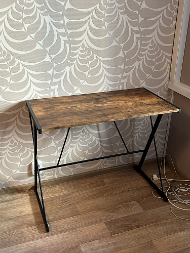 Письменный стол Wd-09/Вд-09 burnt/обгоревшее дерево фото покупателя 1