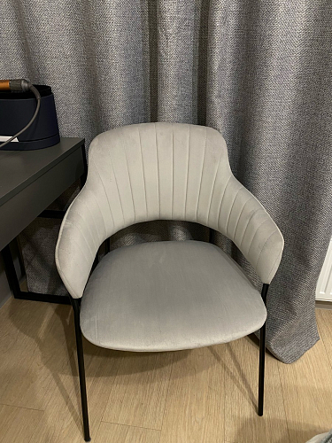 Стул на металлокаркасе Инклес темно-зеленый / черный глянец фото покупателя 36