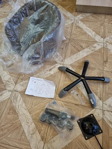 Компьютерное кресло Тибо confetti chocolate / белый фото покупателя 184