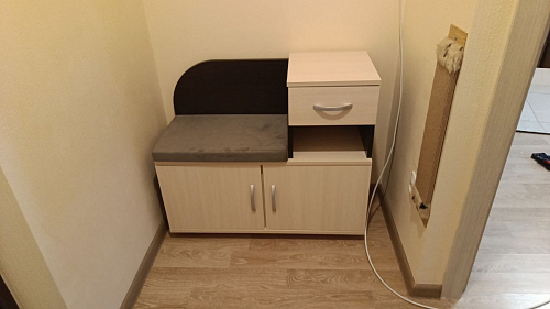 Обувница Аврора дуб млечный / венге фото покупателя 67