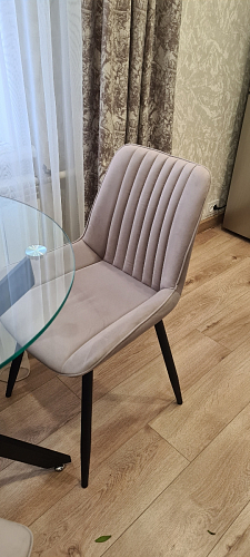 Стул на металлокаркасе Седа К латте / черный фото покупателя 14