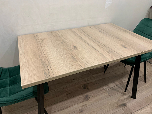 Стол раскладной Колон Лофт 120 32 мм дуб галифакс табако / черный матовый фото покупателя 7