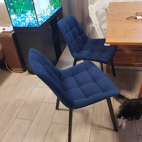 Стул на металлокаркасе Челси К крутящийся бирюзовый / черный фото покупателя 197