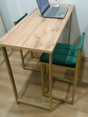 Барная стойка Дилан Лофт 120х60х110 бетон фото покупателя 51