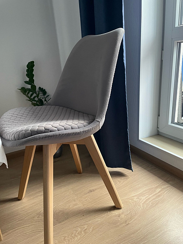 Стул Bonuss blue / wooden legs фото покупателя 47