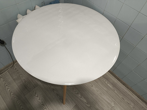 Стол обеденный Вosco/Боско D90 белый / натуральный фото покупателя 9