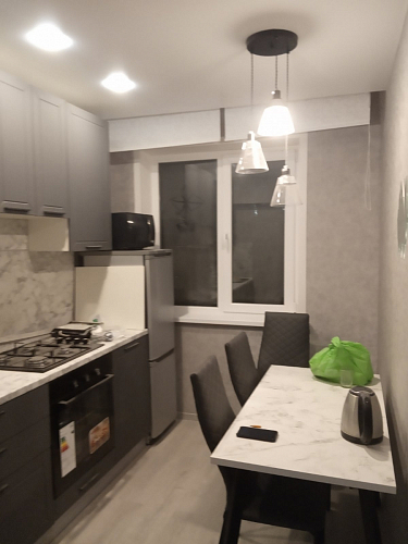 Стол Тринити Лофт 120 32 мм бетон / черный матовый фото покупателя 305