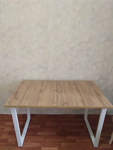 Деревянный стол Лота Лофт 140х80 черный матовый / бетон светлый фото покупателя 41