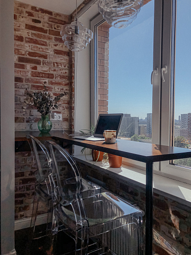 Полубарный стул Igloo серый / прозрачный фото покупателя 1