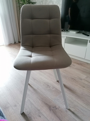 Комплект из "Стул на металлокаркасе Чилли розовый / черный каркас" 2 шт. фото покупателя 394