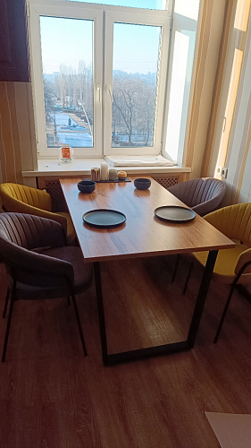 Деревянный стол Лота Лофт 120х75 белый матовый / дуб крафт золотой фото покупателя 3