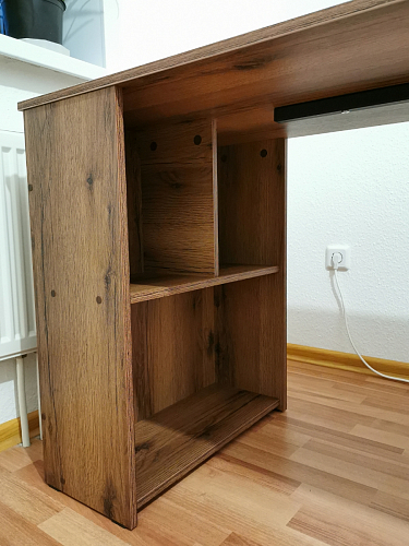 Письменный стол Битти Лофт 116х60х75 дуб вотан / белый матовый фото покупателя 48