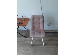 Стул на металлокаркасе Чилли синяя ткань / белый фото покупателя 642