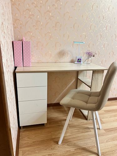 Стул на металлокаркасе Чилли синий / белый фото покупателя 959