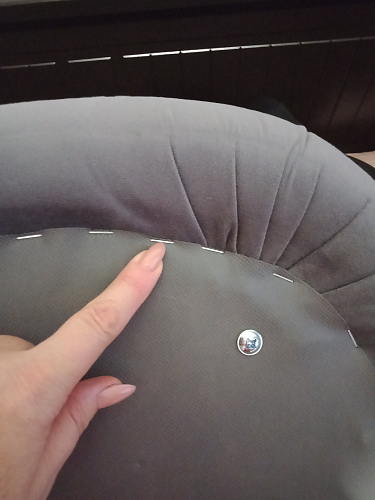 Стул на металлокаркасе Моншау крутящийся velutto 49 / белый фото покупателя 3