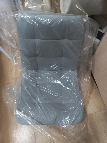 Стул на металлокаркасе Чилли синяя ткань / белый фото покупателя 1347