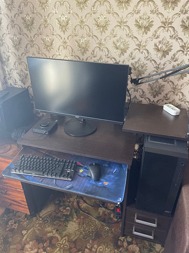 Компьютерный стол Джаз-24 левый дуб молочный фото покупателя 90