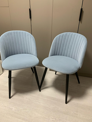 Стул на металлокаркасе Gabi 1 light purple / black фото покупателя 995