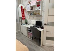 Деревянный стол Лота Лофт 120(160)х75 черный матовый / бетон светлый фото покупателя 703