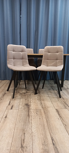 Стул на металлокаркасе Чилли бежевый / белый каркас фото покупателя 1120