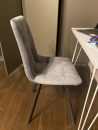 Стул на металлокаркасе Чилли зеленый / черный фото покупателя 839