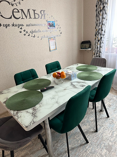 Стул на металлокаркасе Чилли К черный / зеленый фото покупателя 308