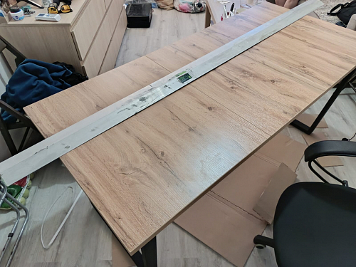 Деревянный стол Лота Лофт 140х80 белый матовый / бетон светлый фото покупателя 152