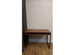 Письменный стол Леон Лофт дуб делано темный / черный матовый фото покупателя 106