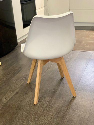 Деревянный стул Bonuss темно-серый / черное сидение / черный фото покупателя 88