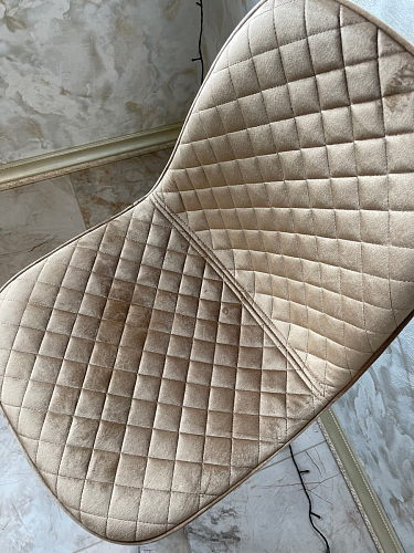 Стул на металлокаркасе Capri dark beige / white фото покупателя 49