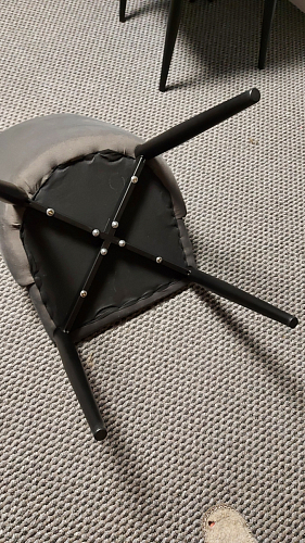 Стул на металлокаркасе Kora black / gray фото покупателя 232