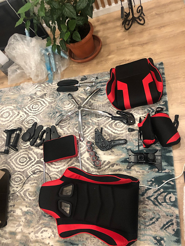 Компьютерное кресло Kano черное / красное фото покупателя 2