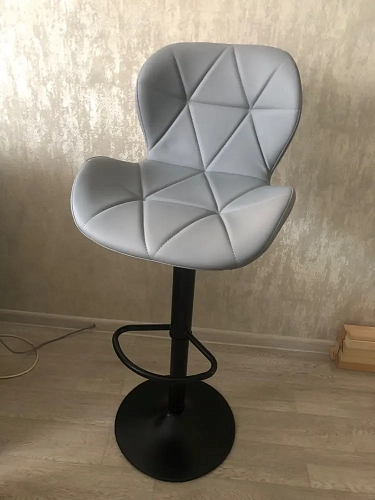 Барный стул Trio light gray / black фото покупателя 5