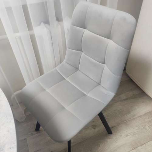 Комплект стульев Чилли 4 шт темно-серый / черный фото покупателя 253