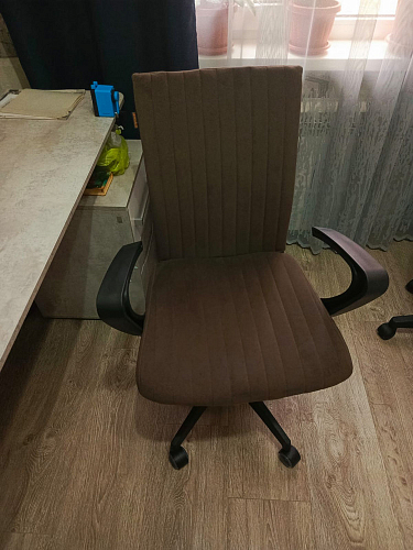 Компьютерное кресло Spark флок бежевый 7 фото покупателя 1