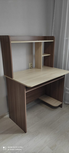 Компьютерный стол Грета-1 венге / дуб молочный фото покупателя 19