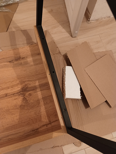 Письменный стол Ниа 115х60 белый / белый матовый фото покупателя 7