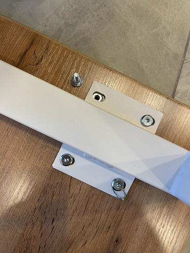 Деревянный стол Лота Лофт 120х75 белый матовый / дуб крафт золотой фото покупателя 399