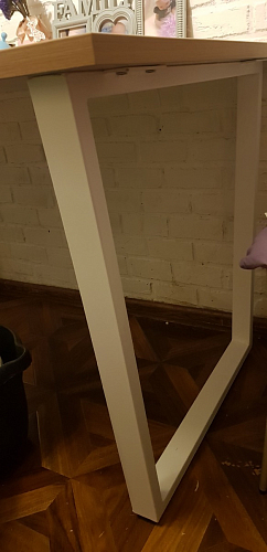 Деревянный стол Лота Лофт 120x75 дуб крафт табачный / черный матовый фото покупателя 116