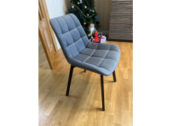 Стул на металлокаркасе Челси латте / черный фото покупателя 23