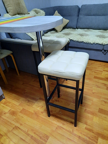 Полубарный стул Лофт мадера 20 / белый матовый фото покупателя 55