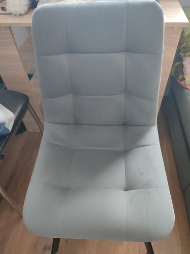 Стул на металлокаркасе Чилли синий / белый фото покупателя 923