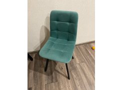 Стул на металлокаркасе Чилли синяя ткань / белый фото покупателя 129