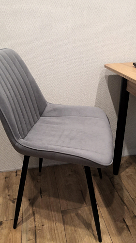 Комплект стульев Вейв 4 шт светло-серый / черный фото покупателя 118