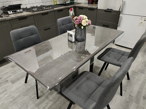 Комплект стульев Чилли 2 шт бежевый / черный фото покупателя 1391