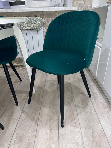 Стул на металлокаркасе Gabi gray / black фото покупателя 332